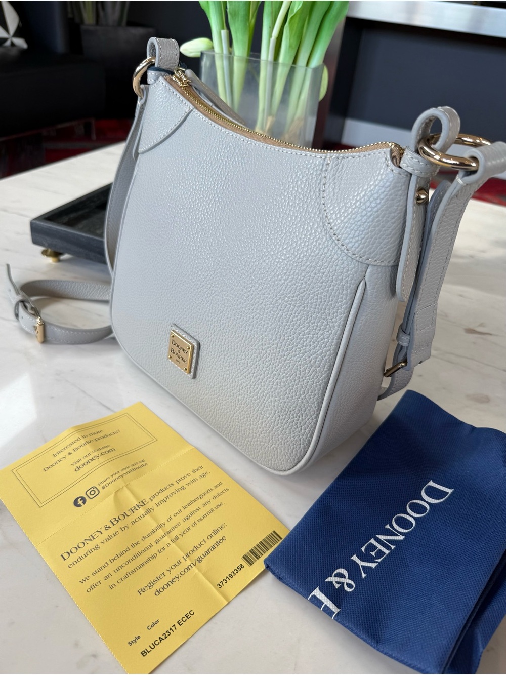 New Dooney & Bourke Lucca Leather Crossbody - Picture 6 of 16